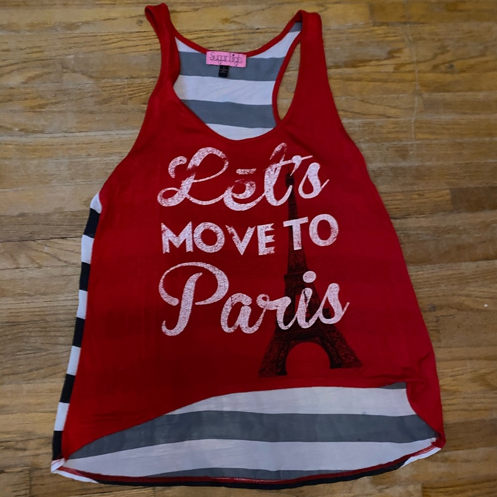 Junior’s Paris Eiffel Tower Tank top